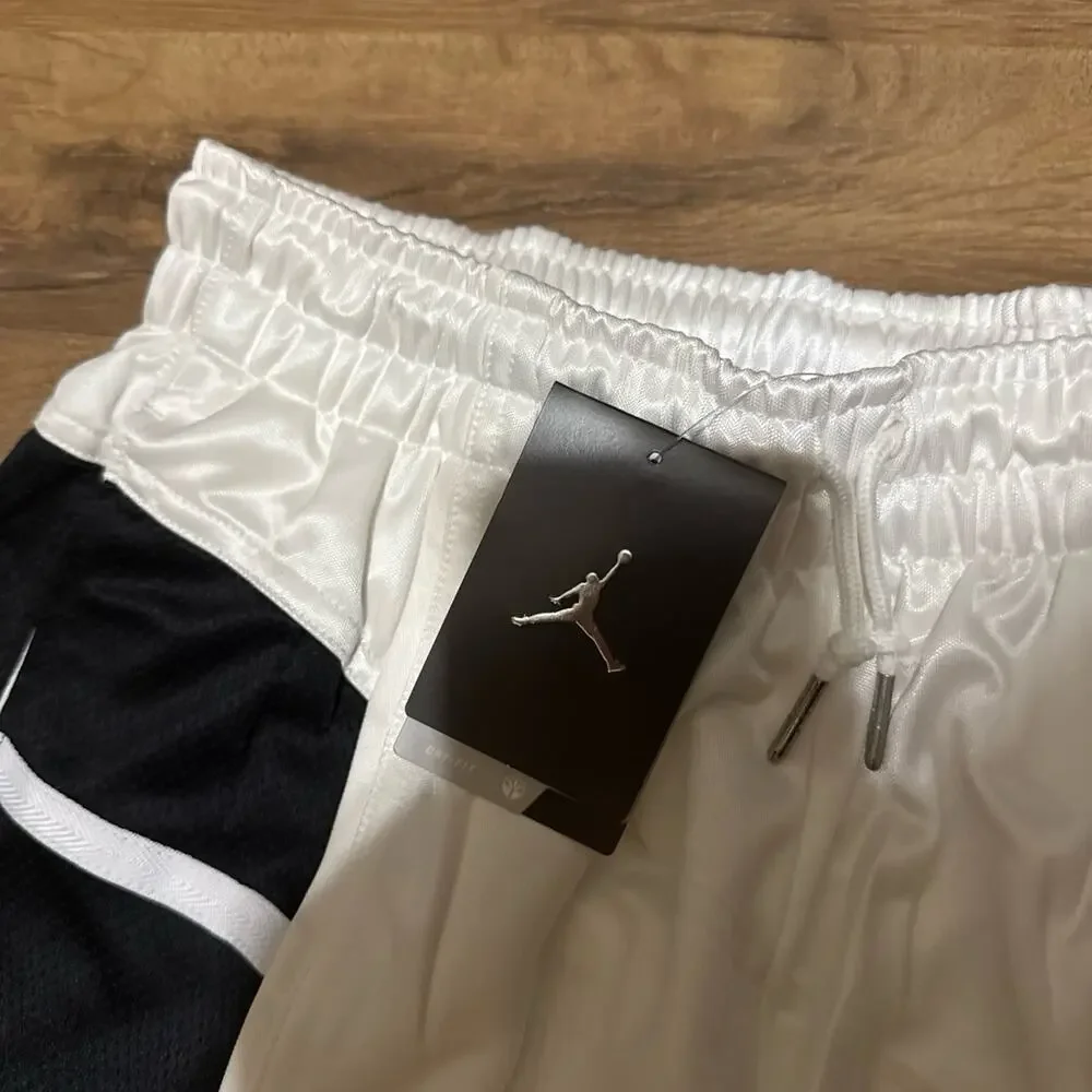 2011 Air Jordan 11 Concord Silky Dazzle White Black 395417-101 Shiny Shorts